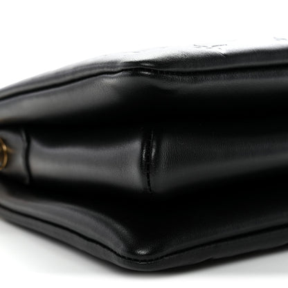Lambskin Embossed Monogram Coussin BB Black