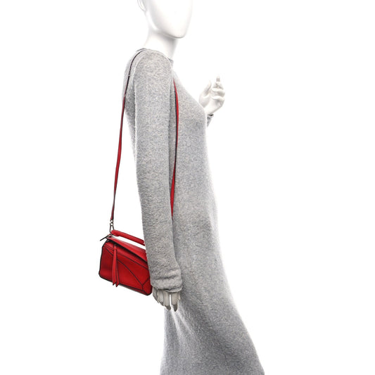 Calfskin Mini Puzzle Bag Pomodoro