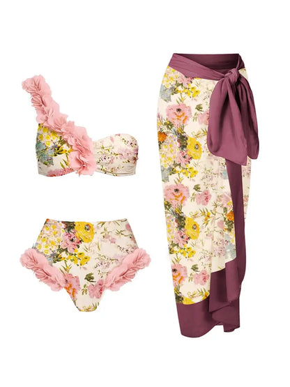 Handmade Appliqué Sexy Bikini Set