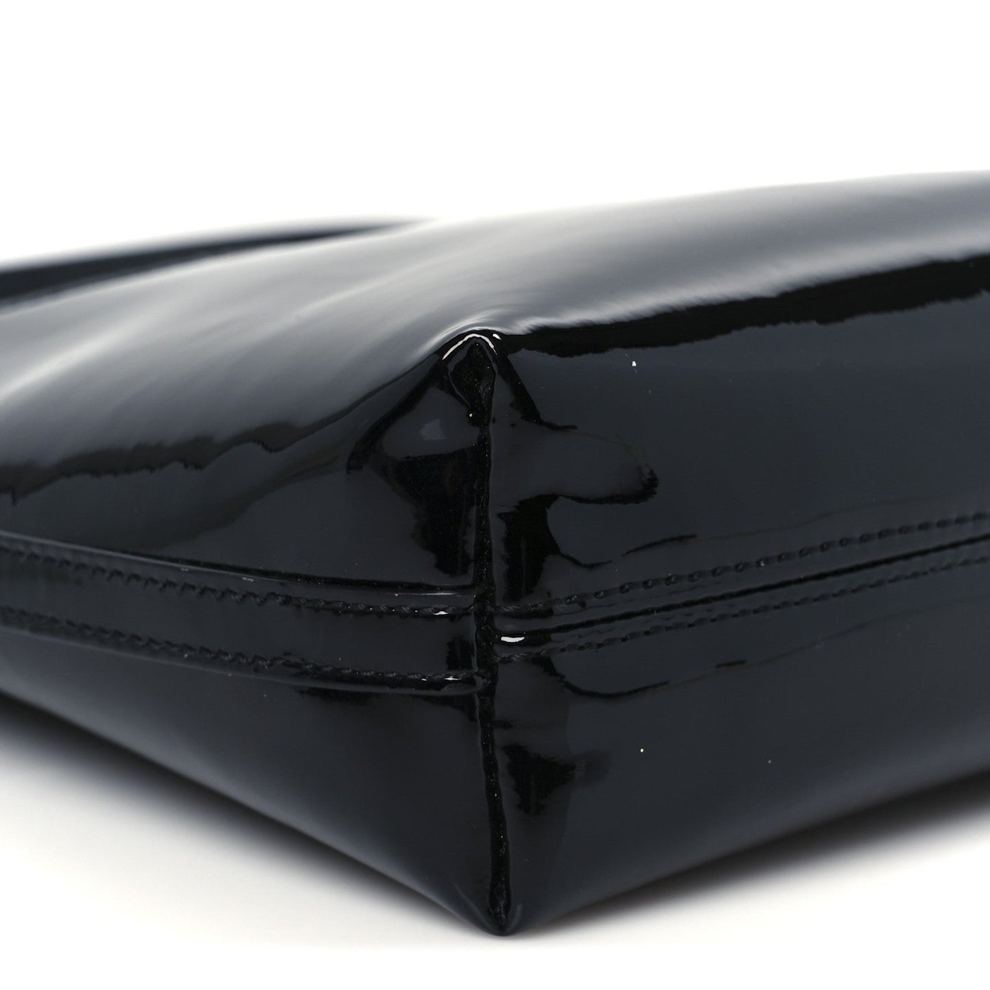 Patent Calfskin Mini Rendez-Vous Hobo Black