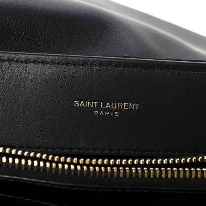 Fabric Y Quilted Monogram Small Loulou Chain Satchel Black