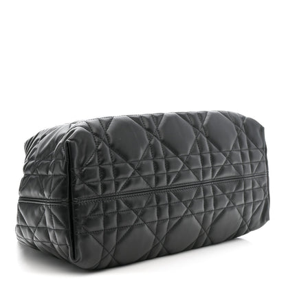 Calfskin Macrocannage Medium Toujours Black