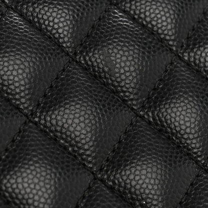 Caviar Quilted Large Boy Flap Black