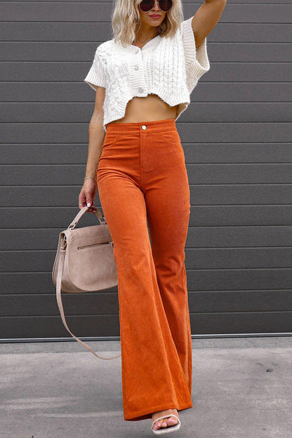 Pantalones acampanados de pana con bolsillos Autumn Mood