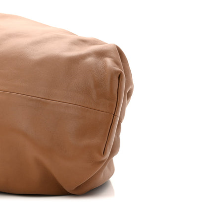 Smooth Butter Calf The Pouch Oversized Clutch Cammello