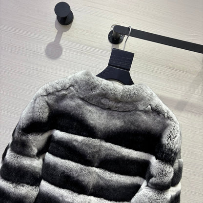 MAX MARA 25S V-NECK FUR COAT 155