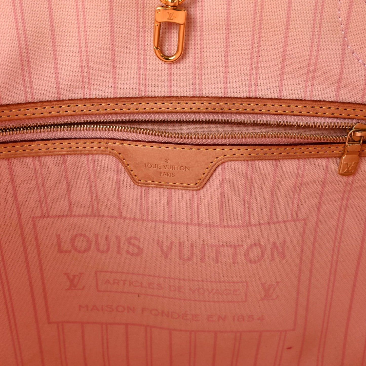 Damier Azur Neo Neverfull MM Rose Ballerine