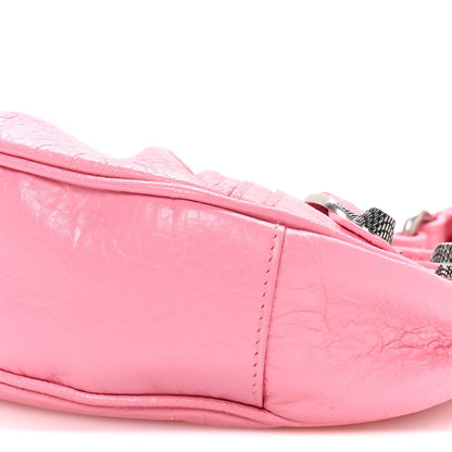 Agneau Arena Le Cagole Shoulder Bag XS Candy Pink