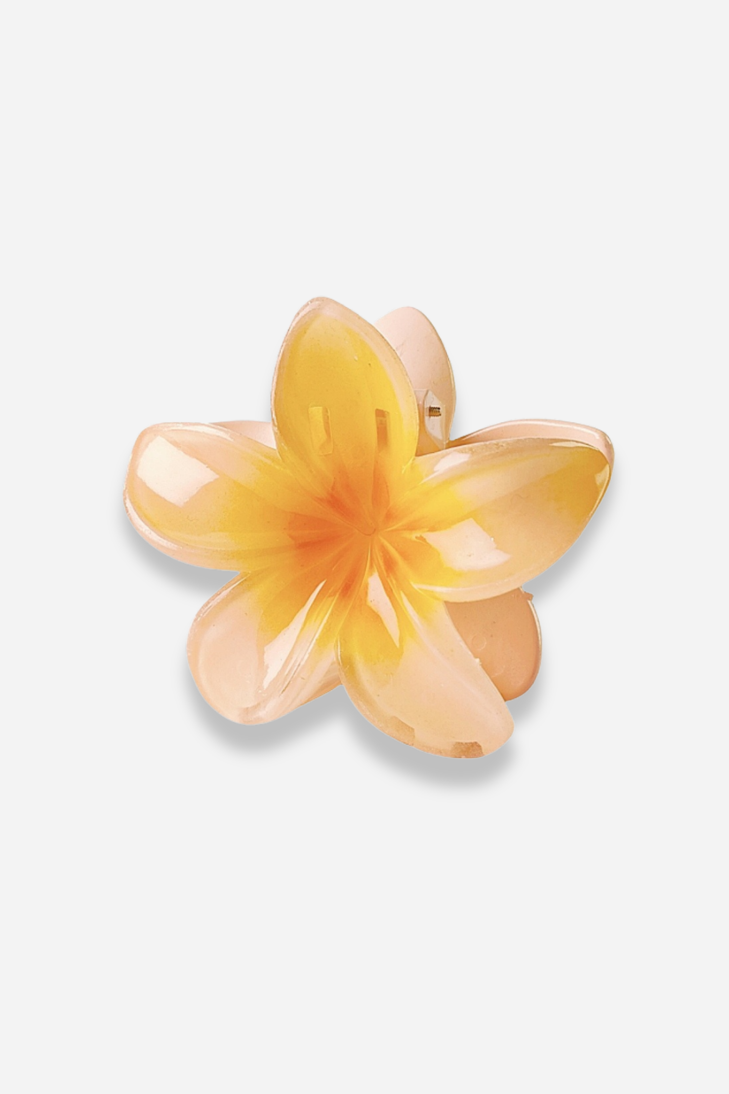 Pinza para el pelo con flor de frangipani 