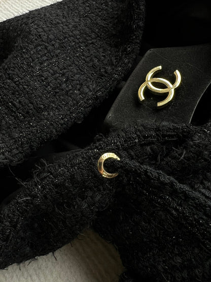 CC 25 Jacket Black Hooded Cotton 300144
