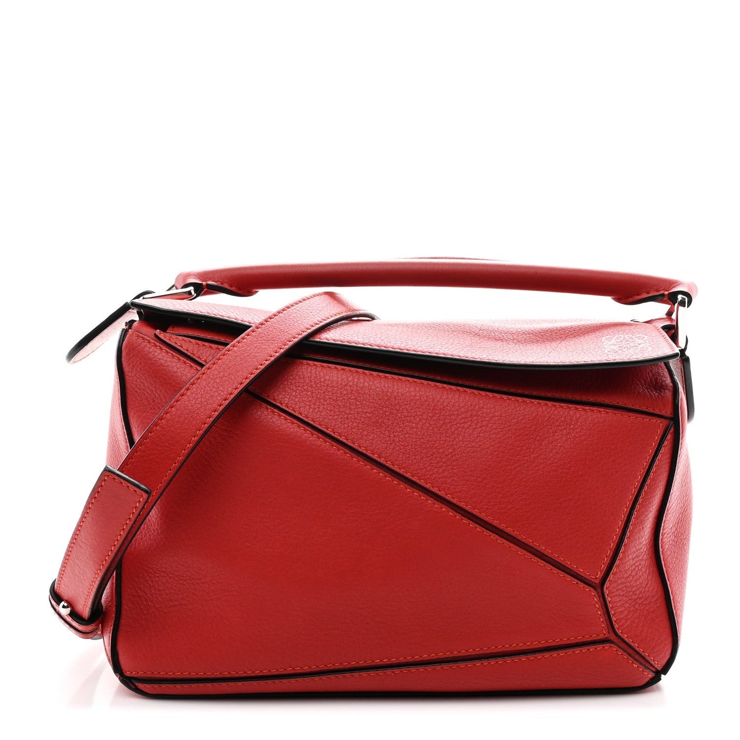 Calfskin Small Puzzle Bag Scarlet