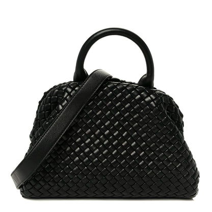 Nappa Intrecciato Small Padded The Handle Tote Black