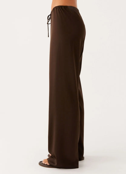 Deacon Low Rise Pants - Chocolate