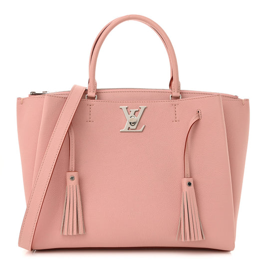 Calfskin Lockmeto Rose Poudre