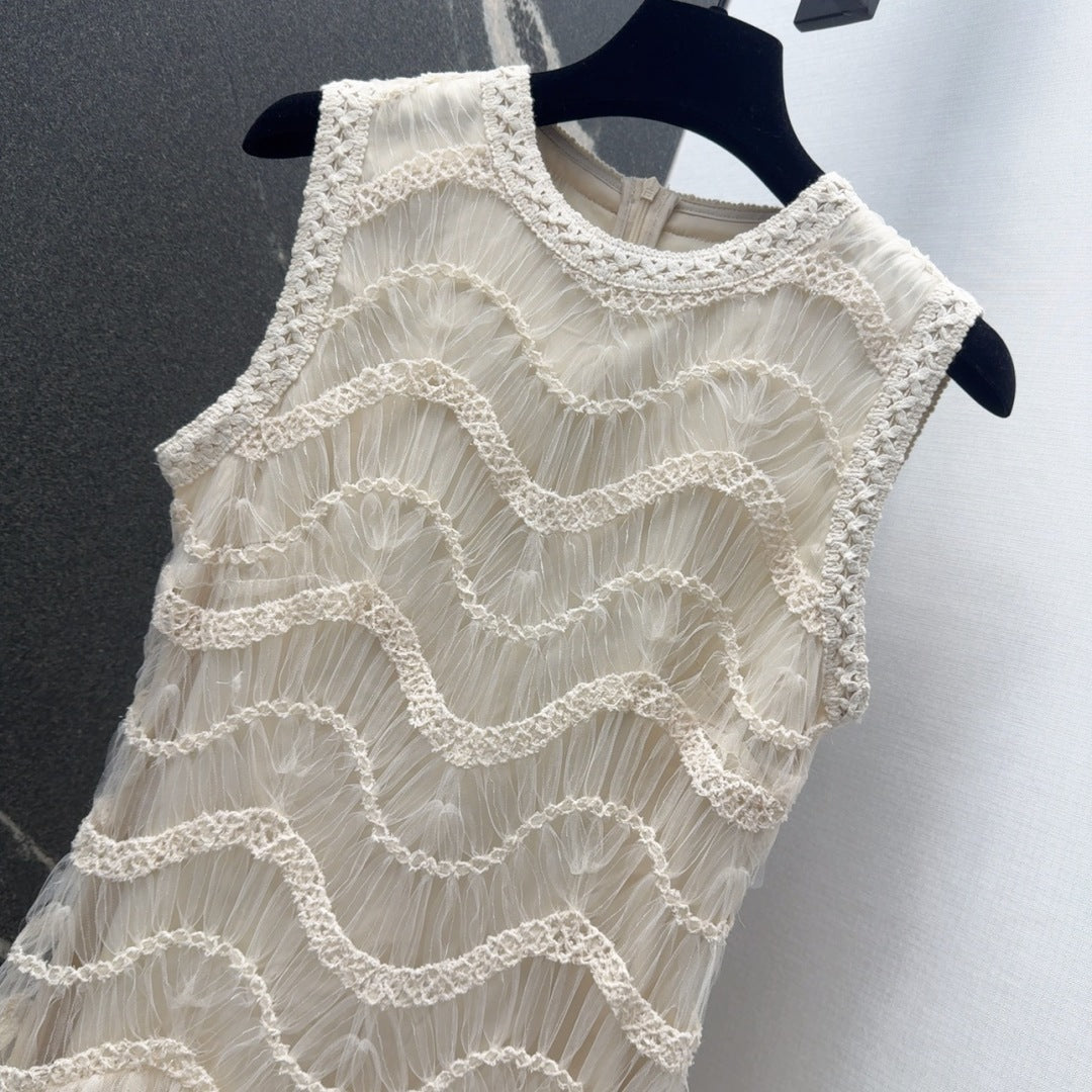 CD 25 Dress Cream White Tulle Fabric