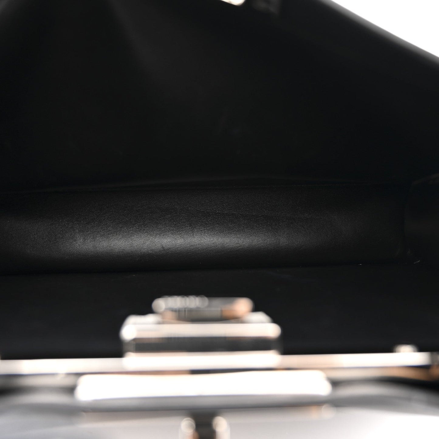 X MARC JACOBS Vitello Seta Shiny Nappa Medium Peekaboo I SEE U Satchel Black