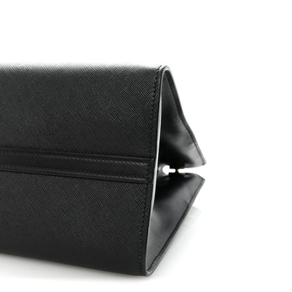 Saffiano City Calfskin Paradigme Bag Black