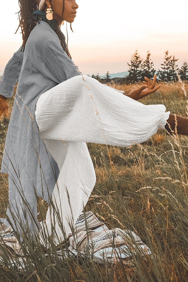 Pantalones anchos y sueltos con leggings y pantalones deportivos