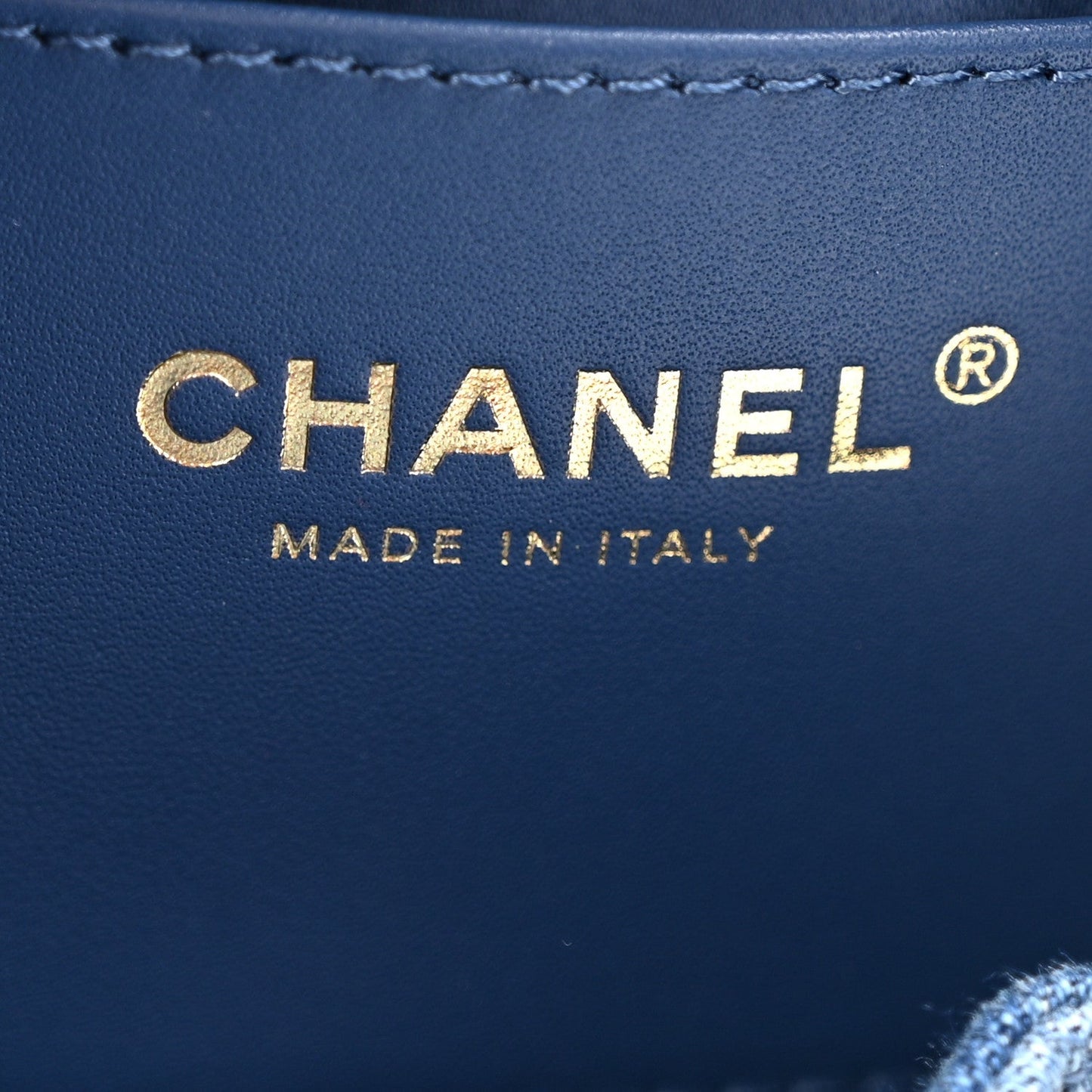 Washed Denim Quilted Small Chanel 25 Handbag Blue