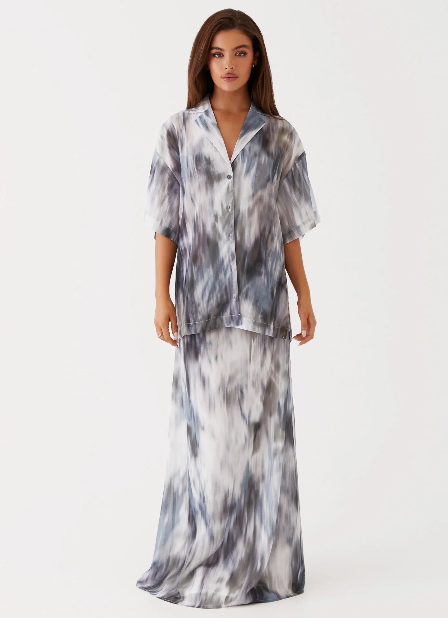 Fight The Feeling Oversized Shirt - Gloom