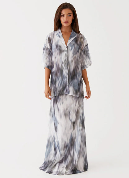 Fight The Feeling Oversized Shirt - Gloom