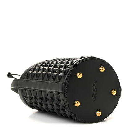 Nappa Intrecciato Small JJ Bucket Bag Black
