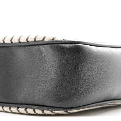 Canvas Calfskin Monogram Lou Camera Bag Black Grey Cream