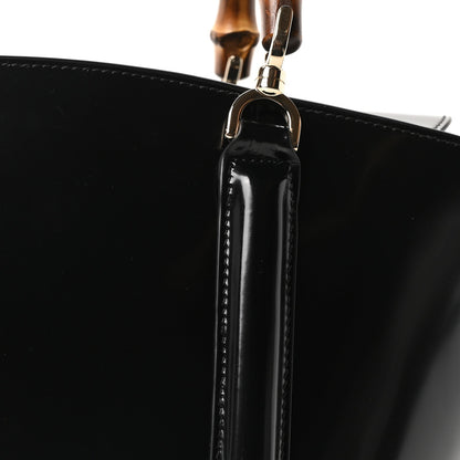 Spice Lux Nappa Bamboo Basket Bag Black