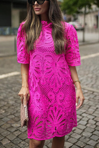 Vestido mini de encaje de crochet Reason To Smile