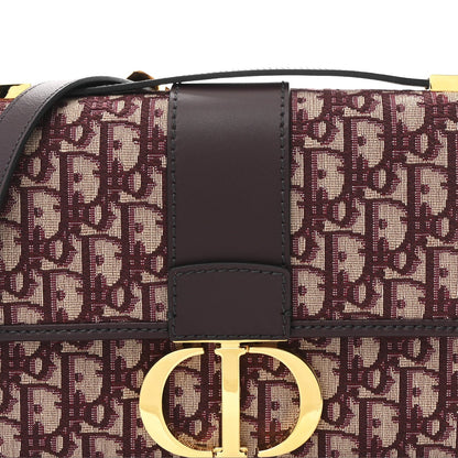 Oblique 30 Montaigne Flap Bag Burgundy