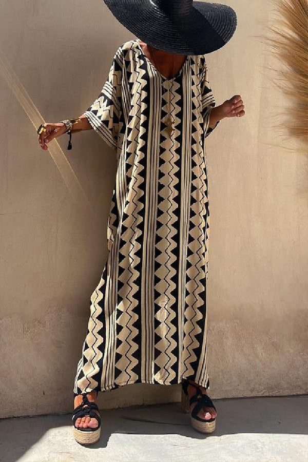 Vestido túnica beige Carabel