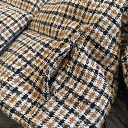 Moncler 2025 Keros Jacket Beige Mix Color Wool Down