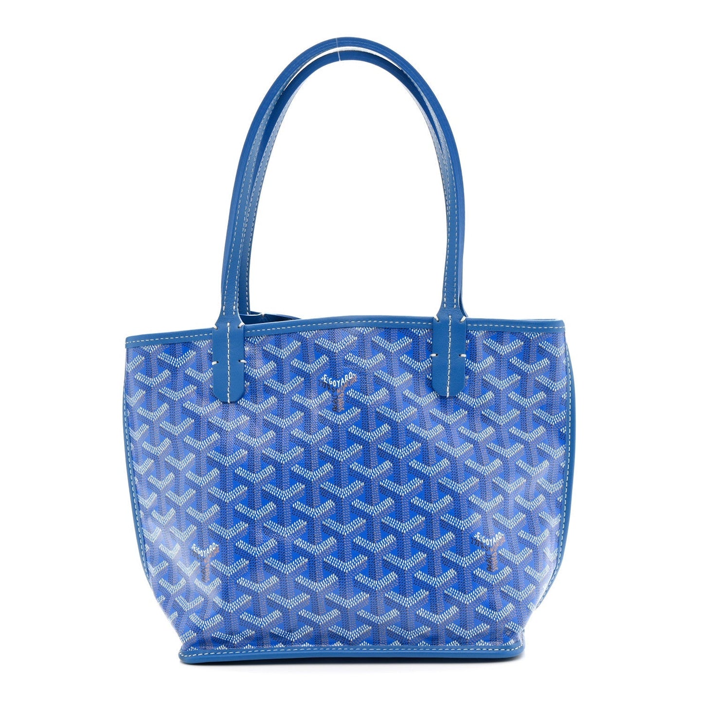 Goyardine Reversible Mini Anjou Sky Blue