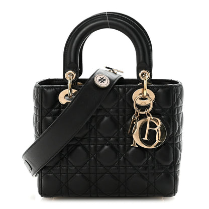 Lambskin Cannage Small My ABCDior Lady Dior Black