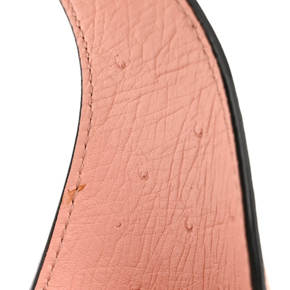 Snakeskin Ostrich Calfskin Small Jackie 1961 Hobo Pink Multicolor