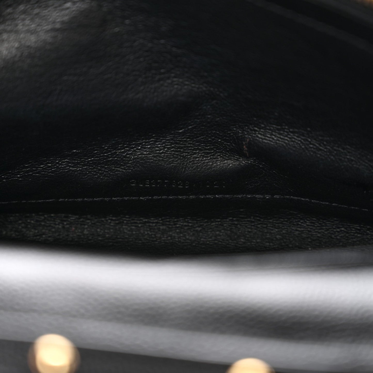 Grain De Poudre Matelasse Chevron Monogram Chain Wallet Black