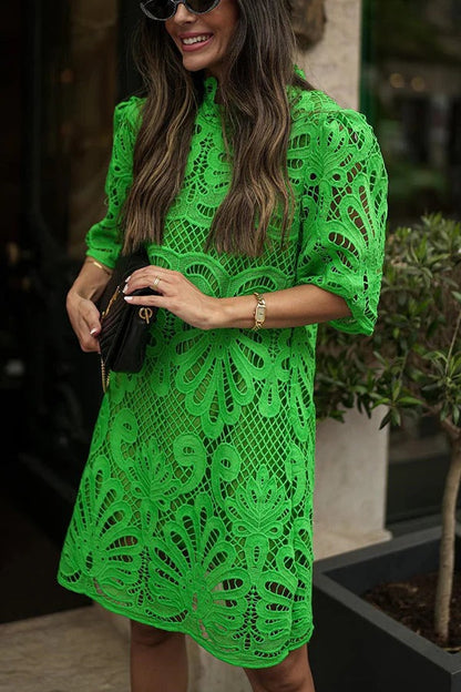 Vestido mini de encaje de crochet Reason To Smile