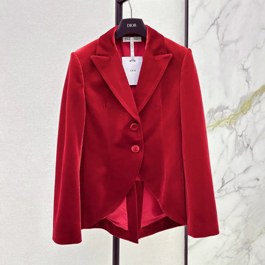 DIOR 25S VELVET BLAZER 522