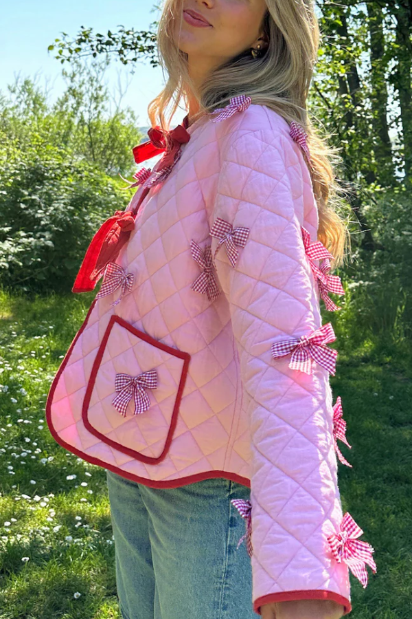 Chaqueta estampada de manga larga 