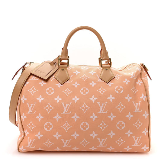 Calfskin Monogram Speedy P9 Bandouliere 40 Summer Peach