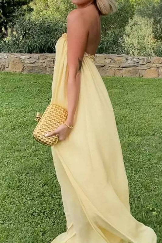 Elegant Strapless Party Dress