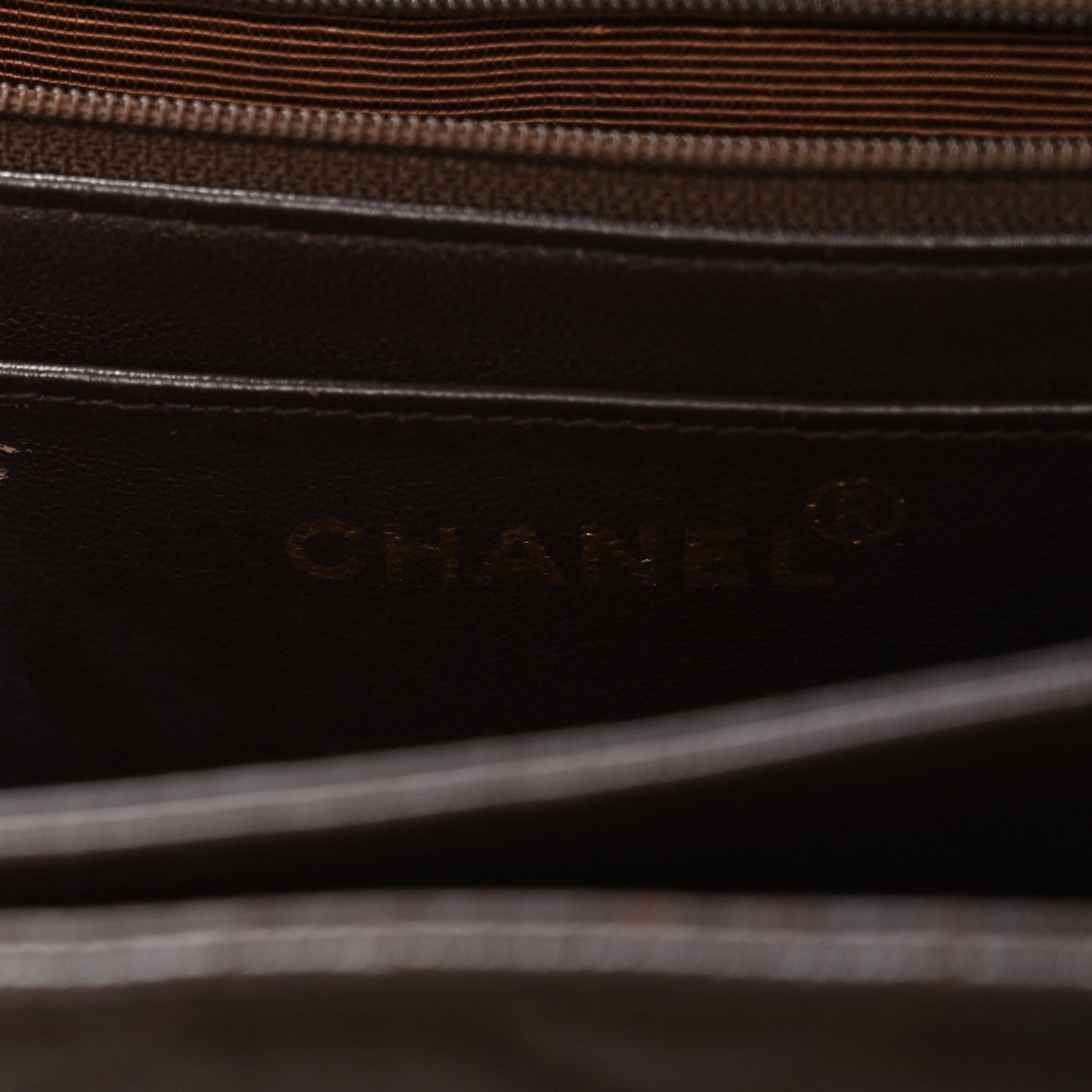 Caviar Quilted Medium Kelly Flap Brown