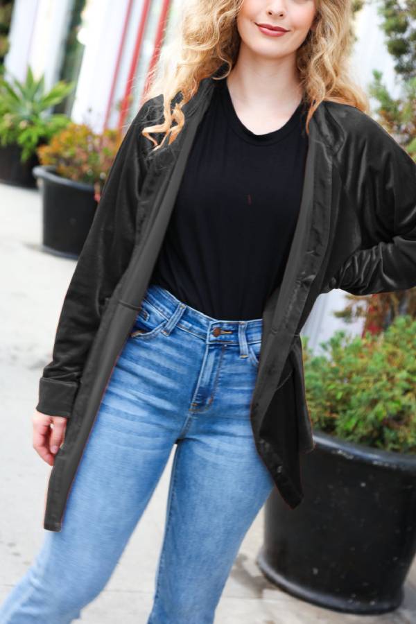 Blusa tipo túnica con botones de terciopelo color óxido
