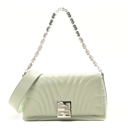 Calfskin Quilted Small 4G Shoulder Bag Light Green
