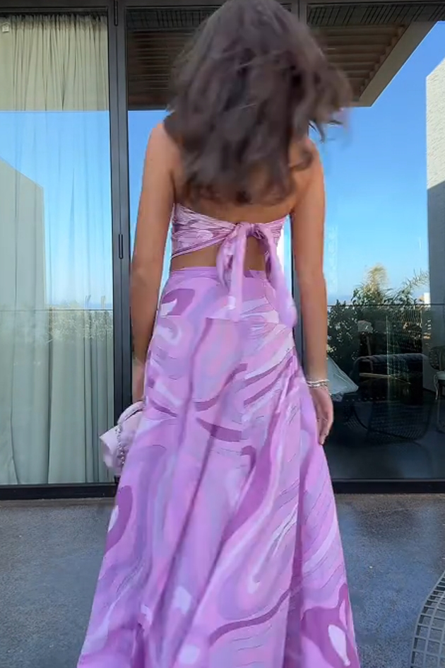 Roca Pink Skirt Set