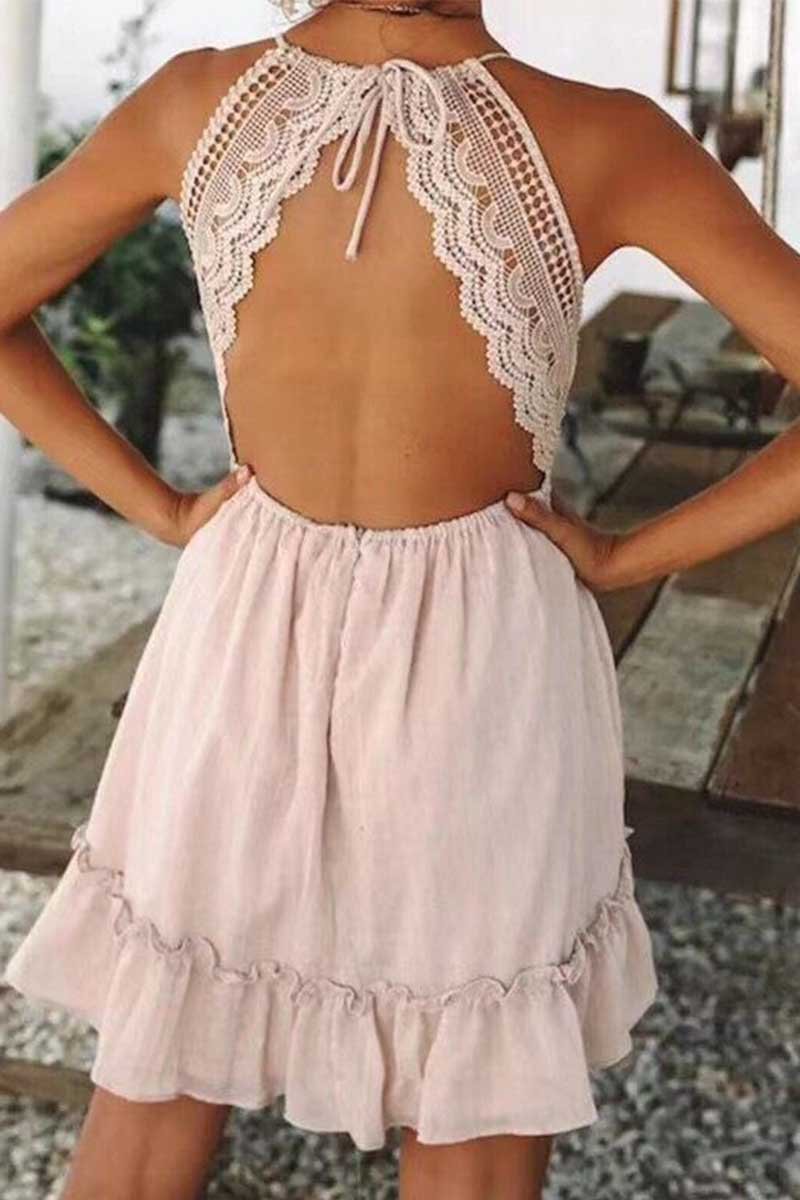 Vestido sexy con costuras de encaje (3 colores)