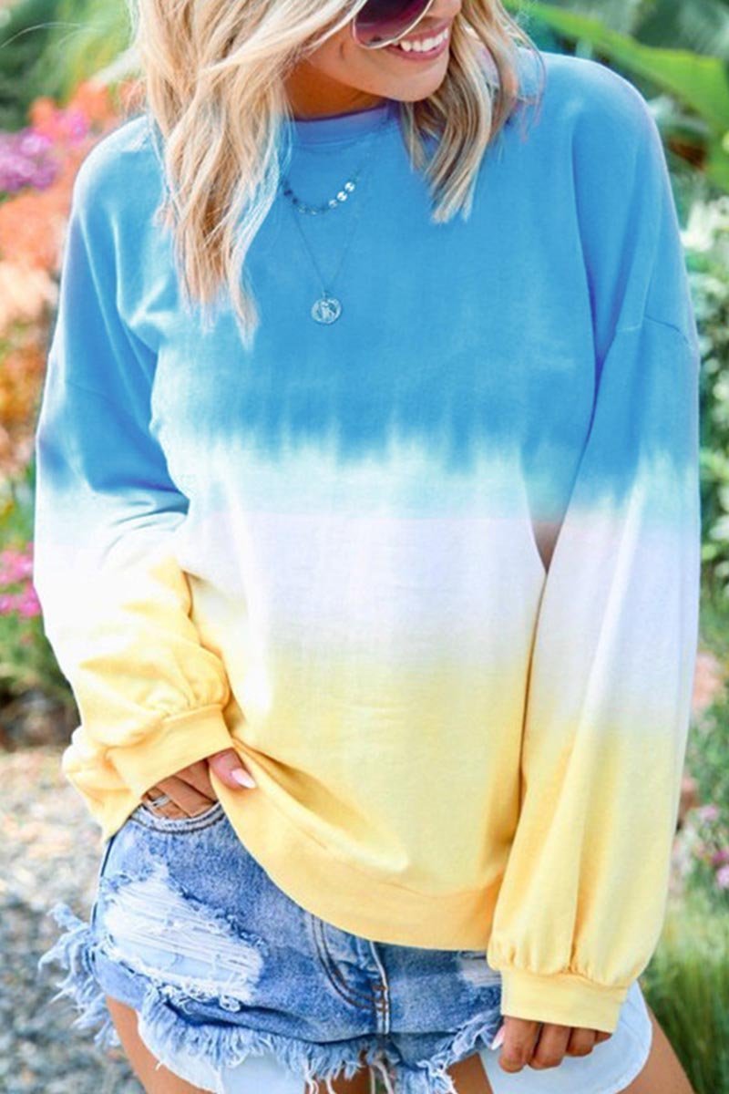 Top de moda con efecto tie-dye (3 colores)