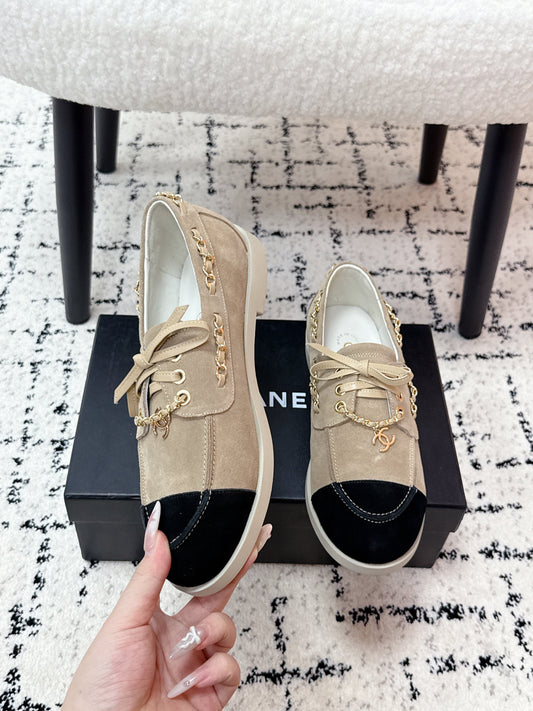 CC Cruise 25/26 Moccasins Black Light Taupe Suede