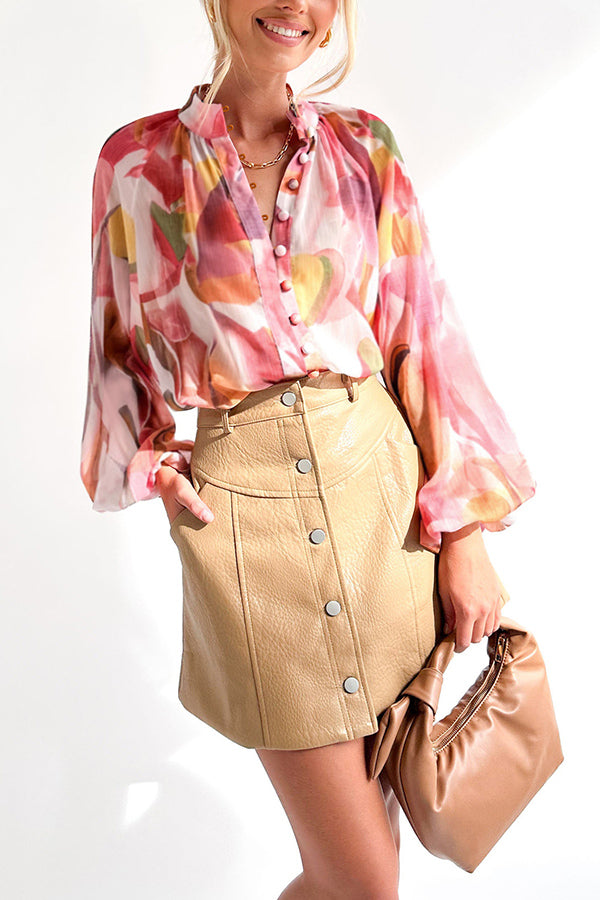 Camisa de mujer con cuello en V de moda personalizada
