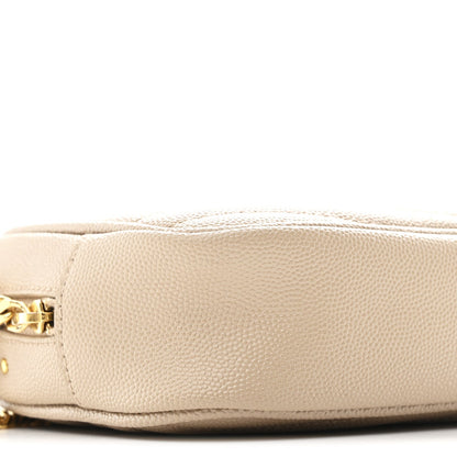 Grain De Poudre Matelasse Monogram Mini Lou Camera Bag Dark Beige